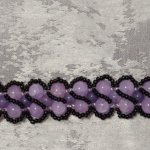 Женский браслет Флора из натурального камня аметист