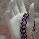 Женский браслет Флора из натурального камня аметист