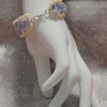 Женский браслет Волна из натурального камня аквамарин