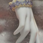 Женский браслет Волна из натурального камня аквамарин