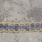 Женский браслет Волна из натурального камня аквамарин