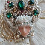 Брошь «Царевна Лебедь»