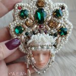 Брошь «Царевна Лебедь»