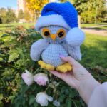 Сова новогодняя в колпаке