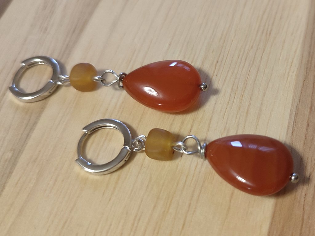 Серьги с агатами
