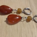 Серьги с агатами