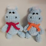 Вязаные игрушки. Бегемотик- малыш.