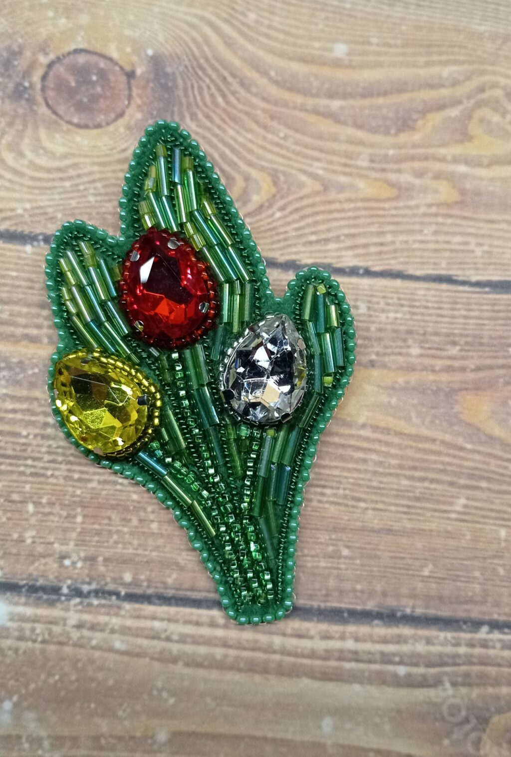 Брошь «Тюльпаны»