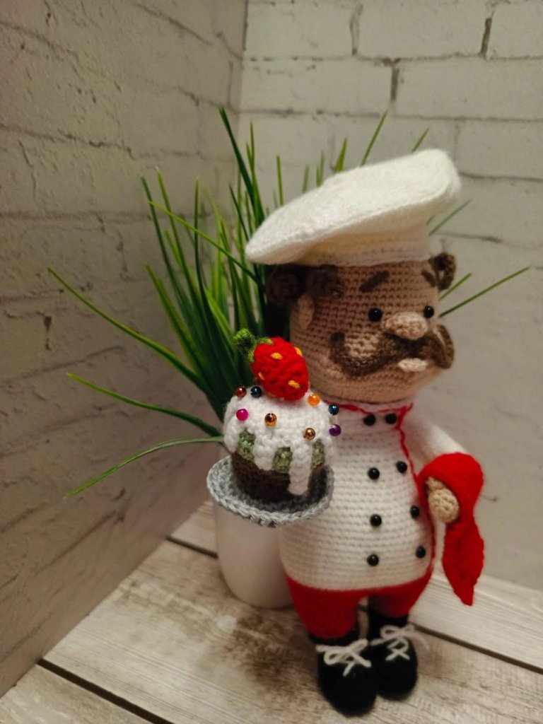 Вязаный повар Кулинар