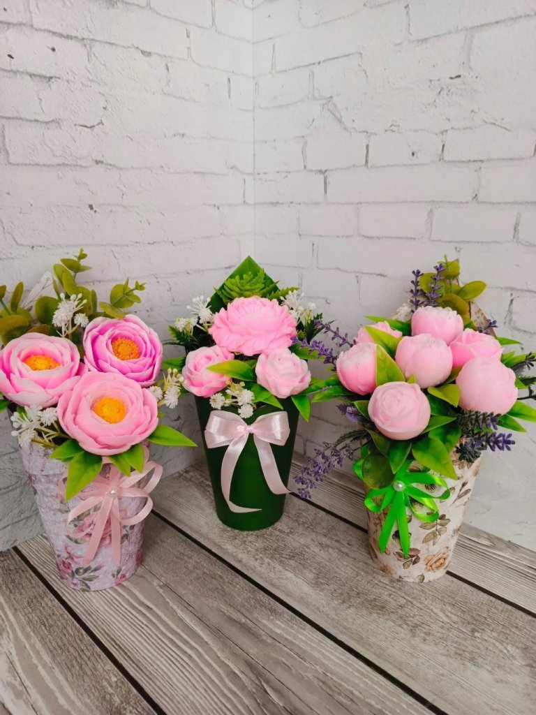 Букет Нежный из мыла