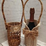 Плетенная бутылочница
