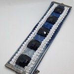 Браслет джинсовый