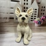Французский бульдог. Интерьерная игрушка из шерсти