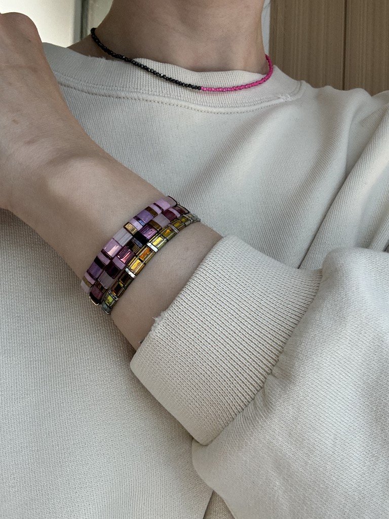 Браслет из японского бисера