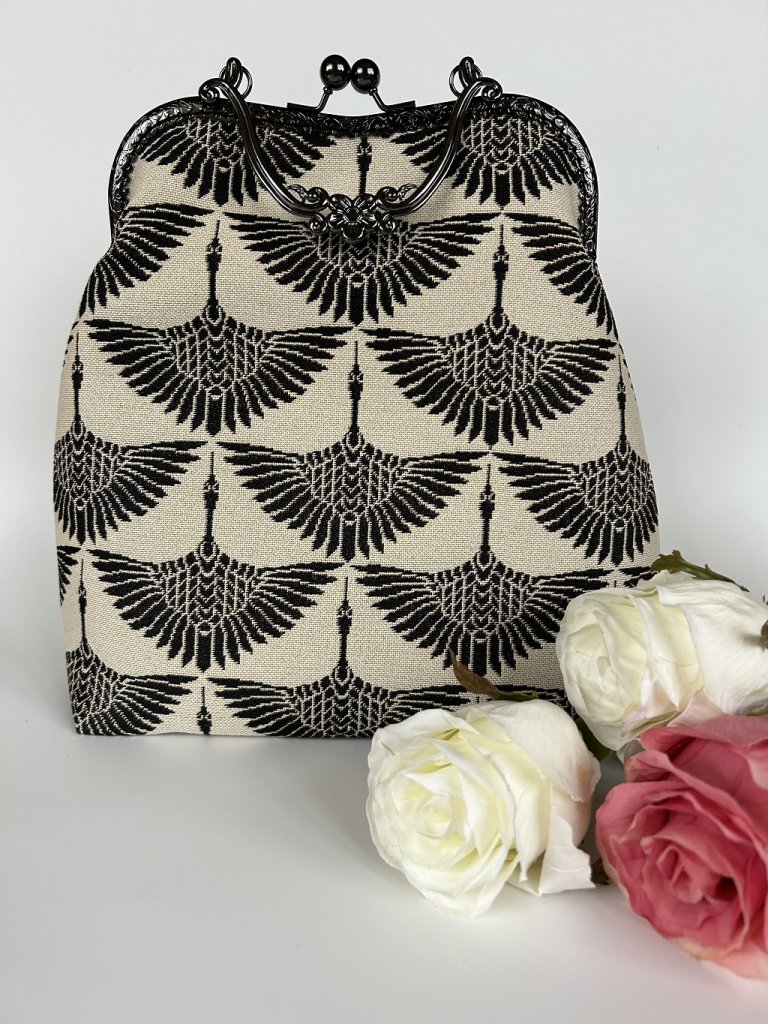 Сумка с фермуаром «Журавушки»