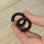 Серьги из бисера Пикассо