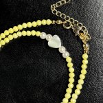 Чокер из лимонных фианитов