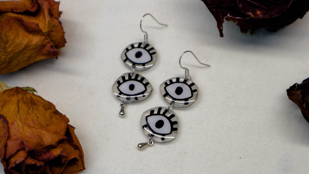Серьги глаза