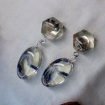 Серьги с лавандовыми цветами