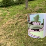 Кружка с рисованной моделью грузовика-амфибии DUKW-353