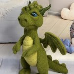 Дракон. Игрушка из шерсти