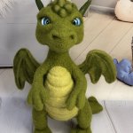 Дракон. Игрушка из шерсти