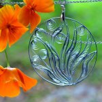 Комплект украшений кольца-квиллинг.