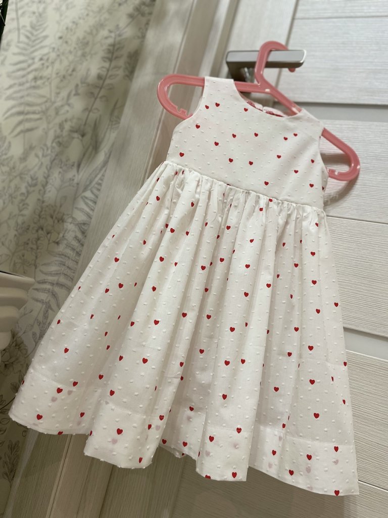 Платье детское «Сердечки»