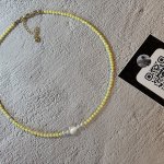 Чокер из лимонных фианитов