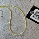 Чокер из лимонных фианитов