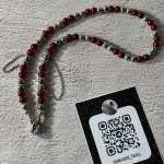 Чокер из красной майорки