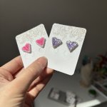 Серьги гвоздики из японского бисера