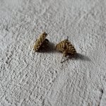 Серьги гвоздики из японского бисера