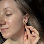 Серьги гвоздики из японского бисера