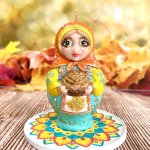 Свеча «МАТРЕШКА С КАРАВАЕМ»