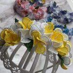 ободок с цветами