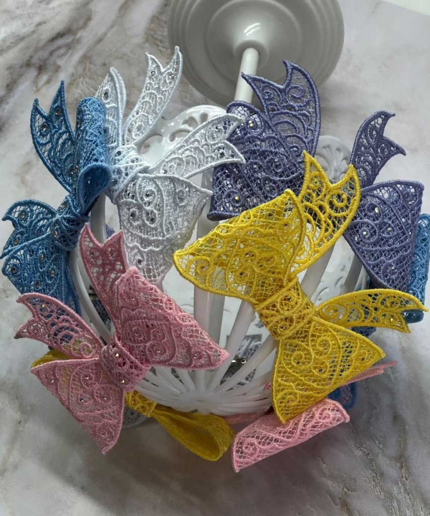 Заколка с бантом (пара)