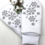 варежки из футера