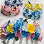 ободок с цветами