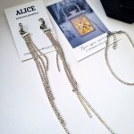 Подвески стразы длинные