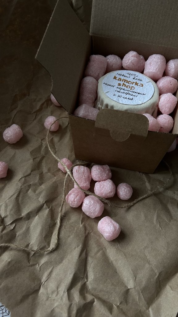 Свеча, которая пахнет карамельным попкорном