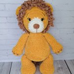 Вязаная игрушка лев ручной работы