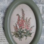 Панно розовые цветы