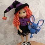 Кукла вязаная Ведьмочка