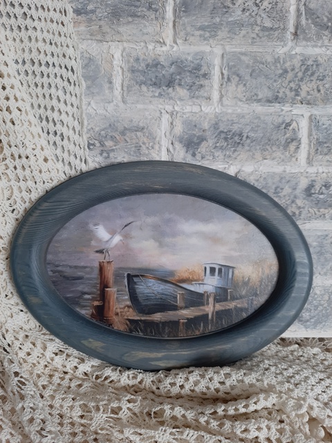 Панно старый баркас