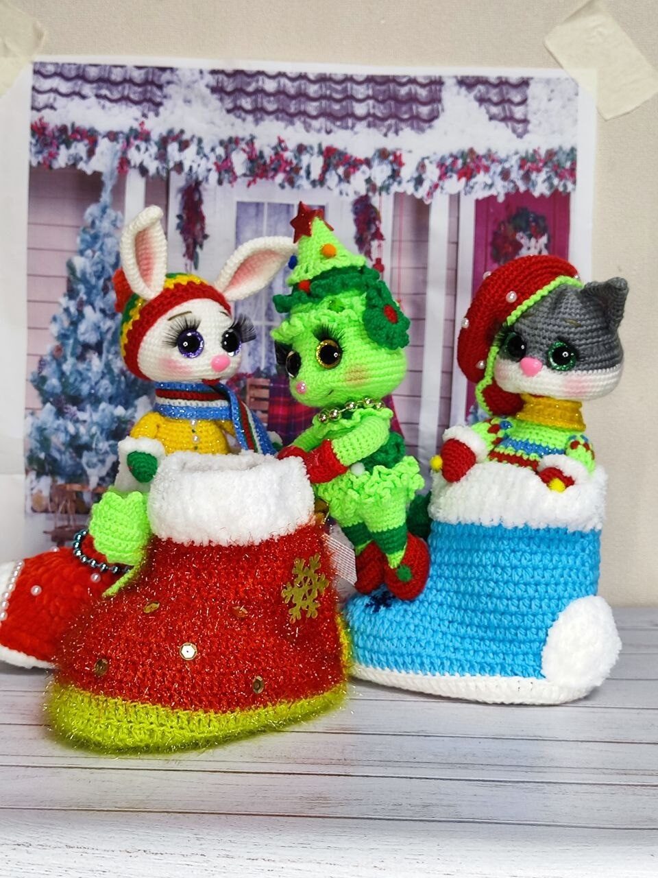 Новогодняя Ёлочка в сапожке