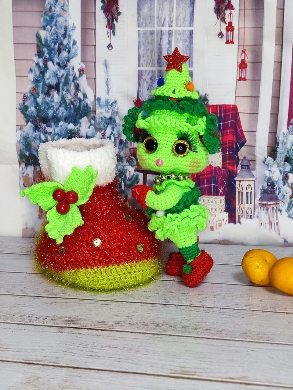 Новогодняя Ёлочка в сапожке