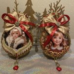 набор Медальонов с ретро-девочками