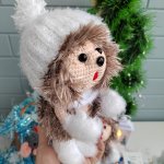 Игрушка вязаный Ёжик , мягкая игрушка ручной работы