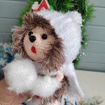 Игрушка вязаный Ёжик , мягкая игрушка ручной работы